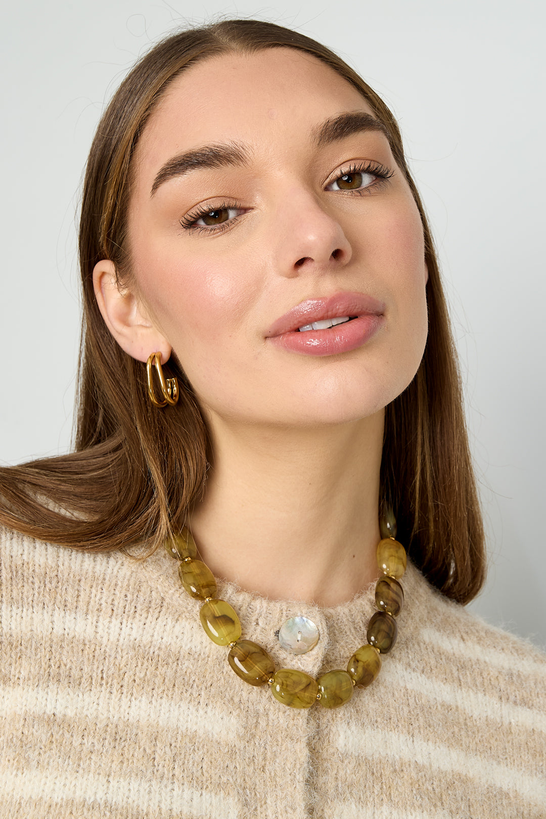 Ketting Kralen Groen