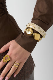 Armband Organische Vorm Goud