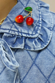 broche kersen rood Ladylike