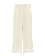 Pantalon Kanten Details Beige