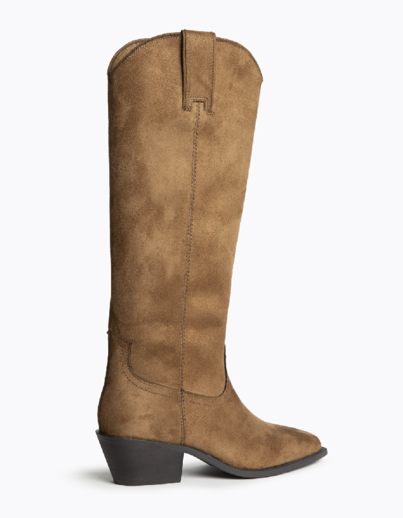 cowboy laarzen camel vegan dames laars achterkant product foto