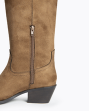 cowboy laarzen camel vegan dames laars close up product foto