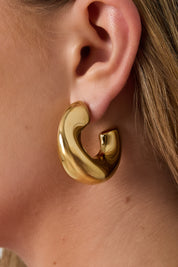 Oorbellen Statement Hoops Goud