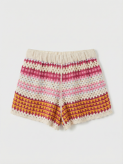 Productfoto gehaakte short oranje voorkant