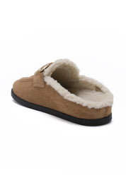 instappers teddy voering camel schuin productfoto ladylike