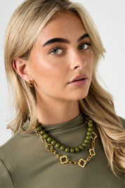 ketting klavers goud ketting goud stainless steel waterproof draagfoto ladylike