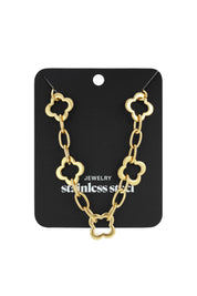 ketting klavers goud ketting goud stainless steel waterproof model ladylike