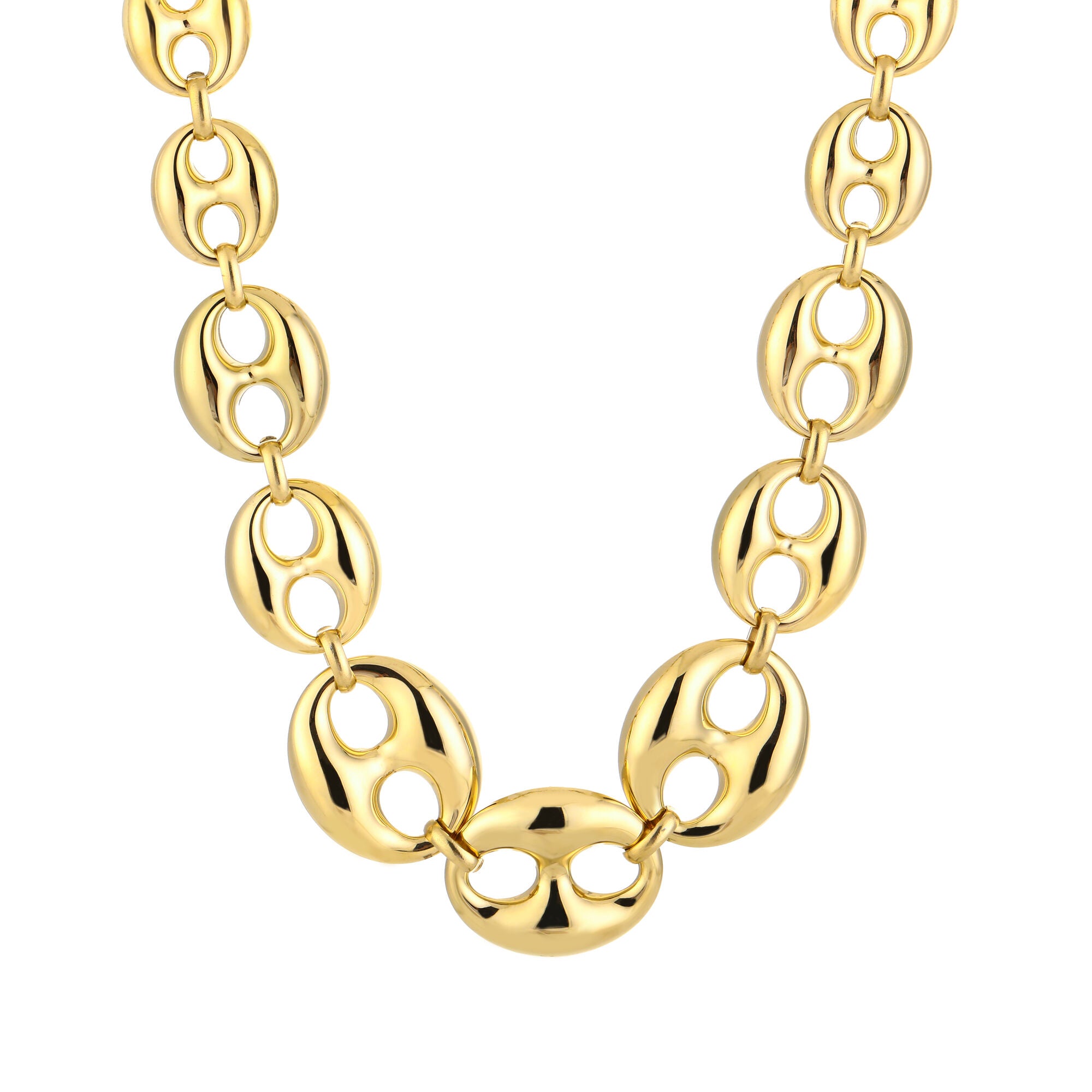 ketting luxe schakels goud ketting goud stainless steel waterproof productfoto ladylike