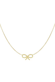 ketting strik sunday goud productfoto op witte achtergrond