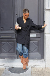 laarzen franjés taupe laarzen taupe achterkant ladylike