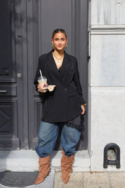 laarzen franjés taupe laarzen taupe detail ladylike