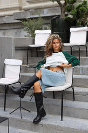 Oversized raglan sweater groen voor dames