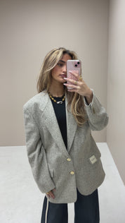 Atelier Series Reworked Designer Blazer Licht Grijs