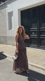 Maxi Jurk Donker Bruin