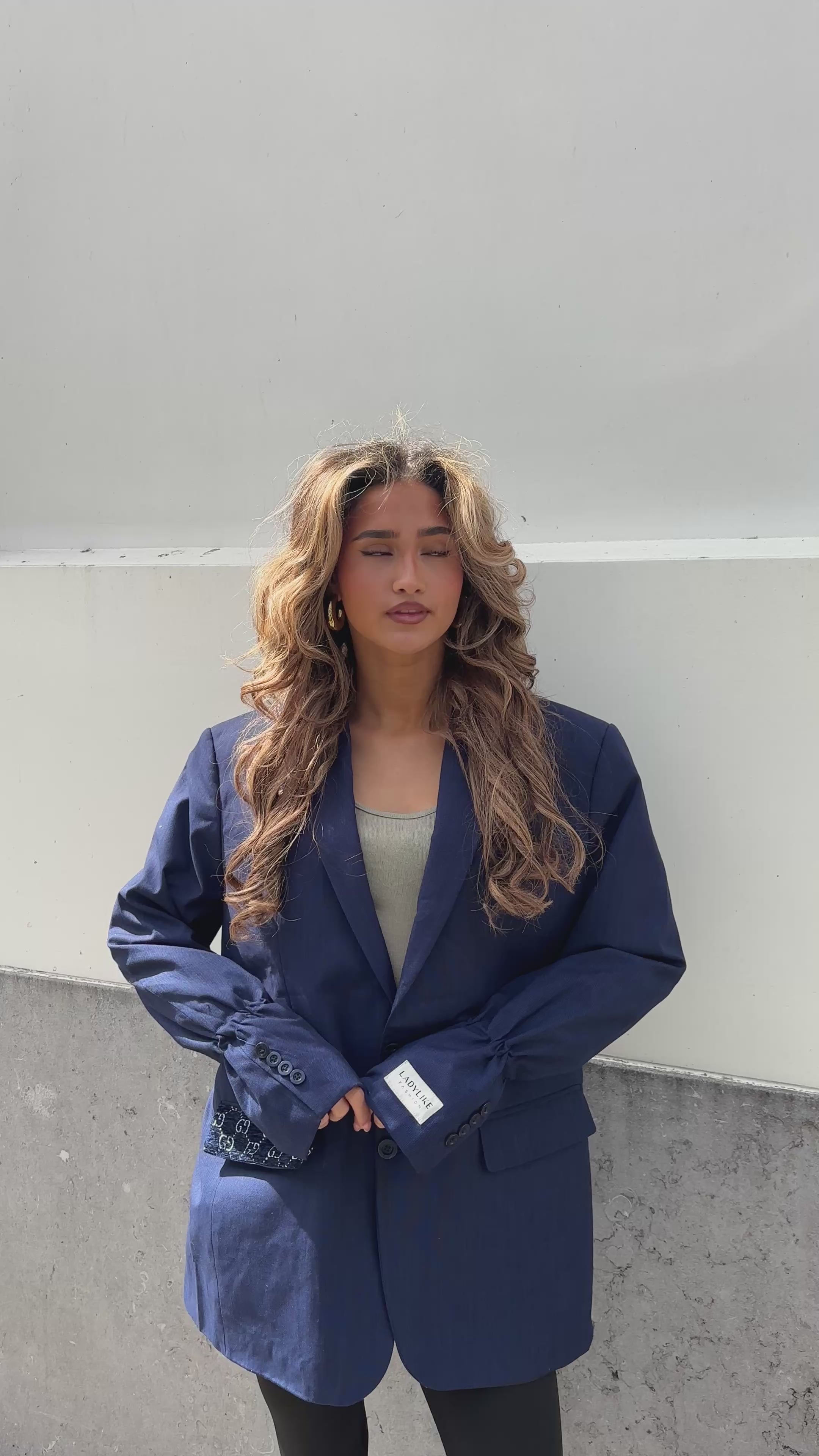 Atelier Series Reworked Blazer Kobalt Blauw