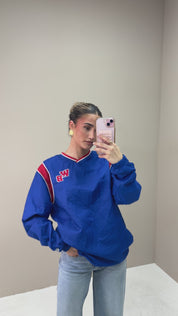 Vintage Jersey Long Sleeve Blauw