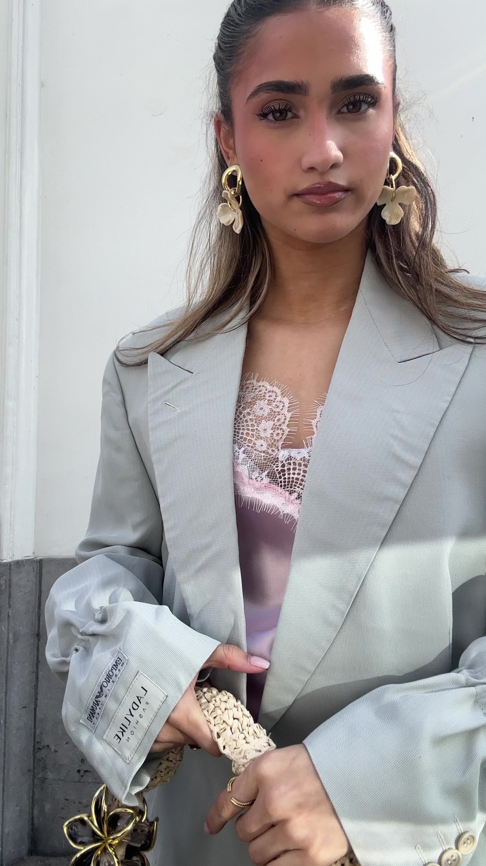 Atelier Series Reworked Designer Blazer Licht Grijs