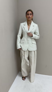 Tweed Blazer Créme
