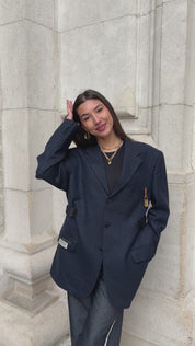 Atelier Series Reworked Blazer Donker Blauw