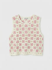 Top Gehaakt Roze