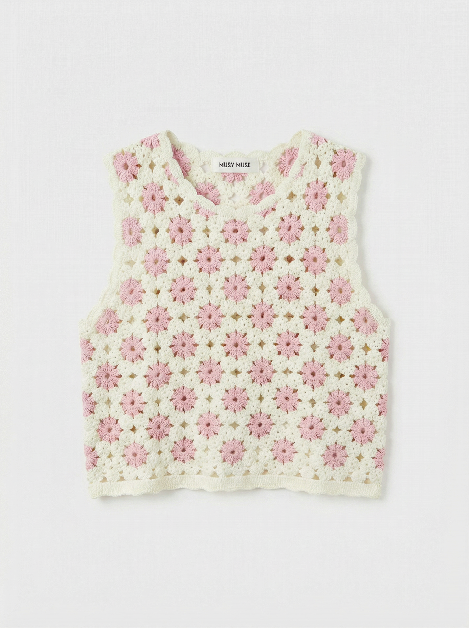 Top Gehaakt Roze