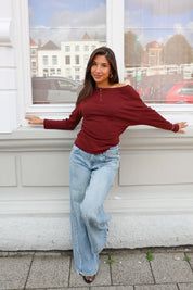 Queen Hearts jeans dames met lichte wassing