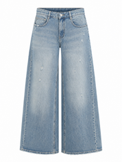 Queen Hearts wide leg jeans dames productfoto