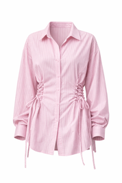 roze ruit blouse dames productfoto ladylike