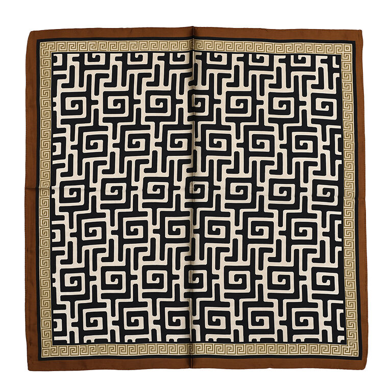 sjaal motief bruin sjaal bruin polyester productfoto ladylike