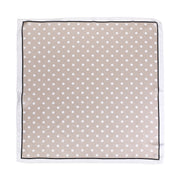 sjaal polka dots beige sjaal beige polyester productfoto ladylike