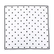 sjaal polka dots wit sjaal wit polyester productfoto ladylike