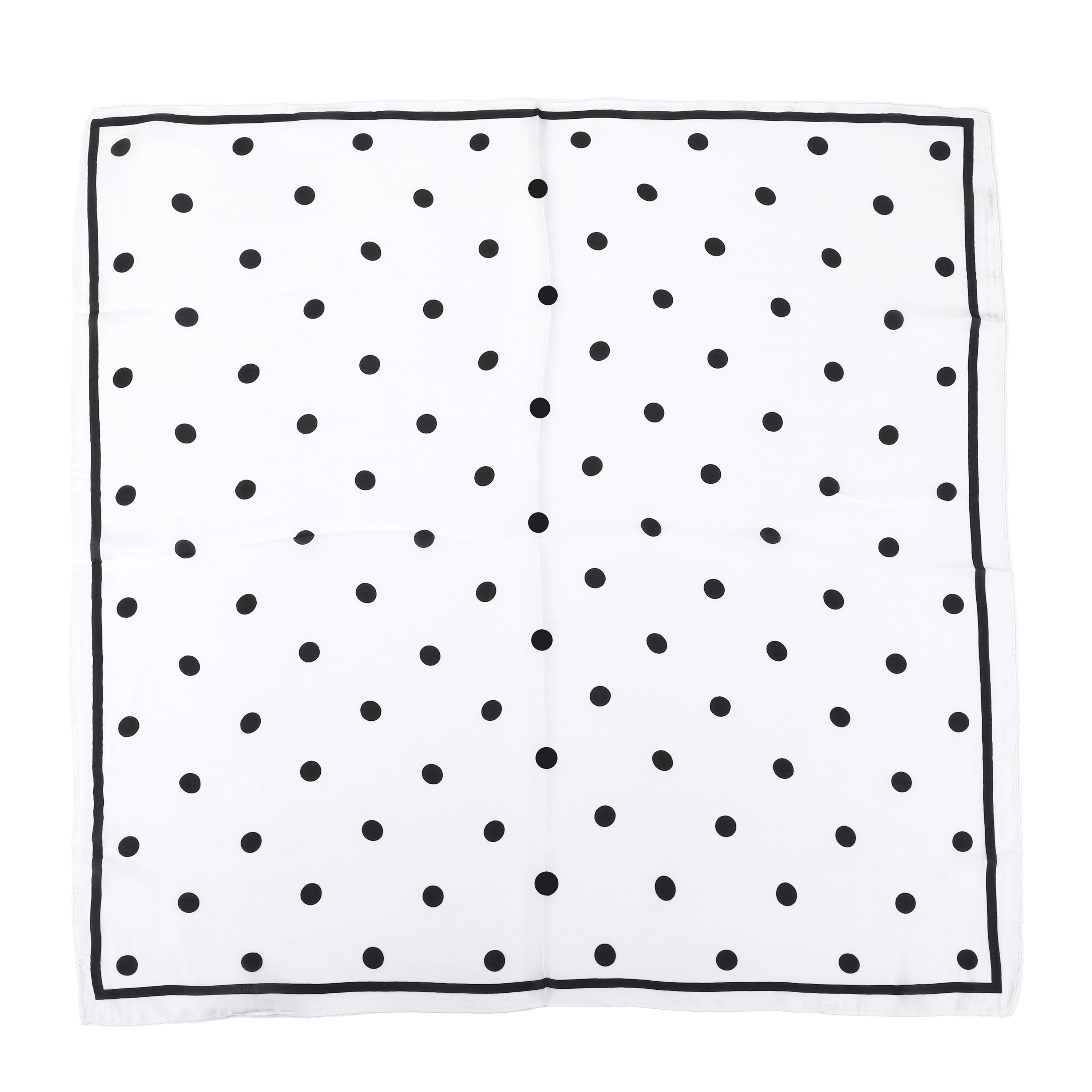 sjaal polka dots wit sjaal wit polyester productfoto ladylike