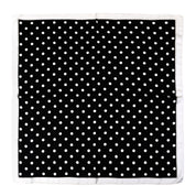 sjaal polka dots zwart sjaal zwart polyester productfoto ladylike