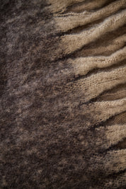 sjaal winter bruin sjaal bruin polyester close up ladylike