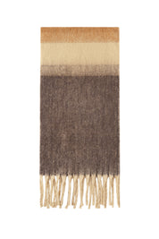 sjaal winter bruin sjaal bruin polyester detailfoto ladylike 