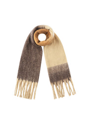 sjaal winter bruin sjaal bruin polyester productfoto ladylike