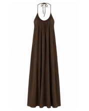 Maxi Jurk Flowy Bruin