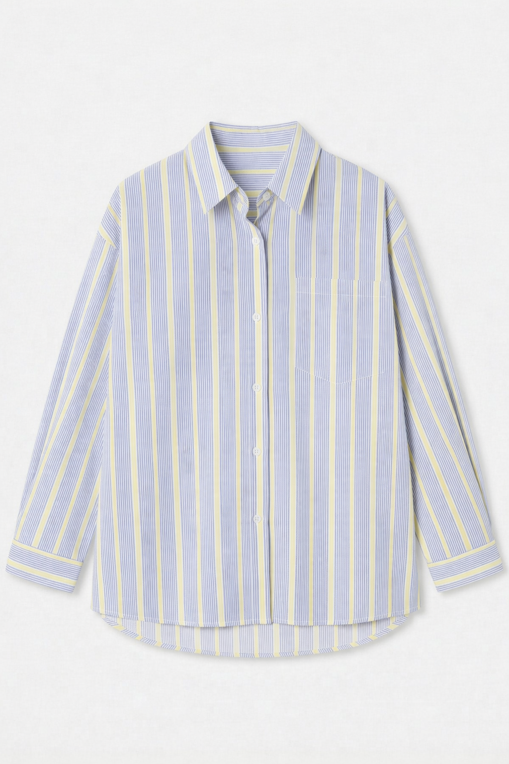 Blouse Gestreept Blauw/Geel