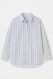 Blouse Gestreept Blauw/Geel