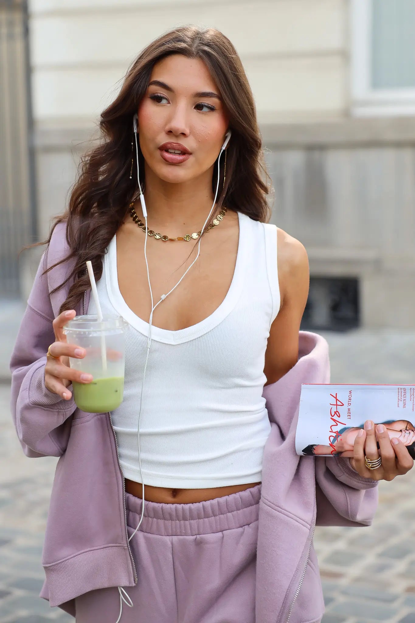 Violet sweater met rits dames met oversized pasvorm