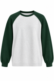 Sweatshirt raglan mouwen groen productfoto