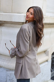 Vintage blazer khaki voor dames uit de Atelier Series