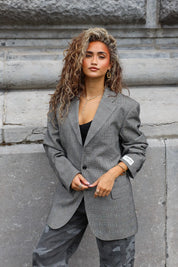 Vintage grijze herenblazer uit de Atelier Series voor dames