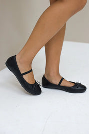  zwarte ballerina platte klassieke dames ballerina Ladylike Fashion full look