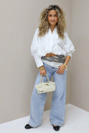  zwarte ballerina platte klassieke dames ballerina zittende foto Ladylike Fashion