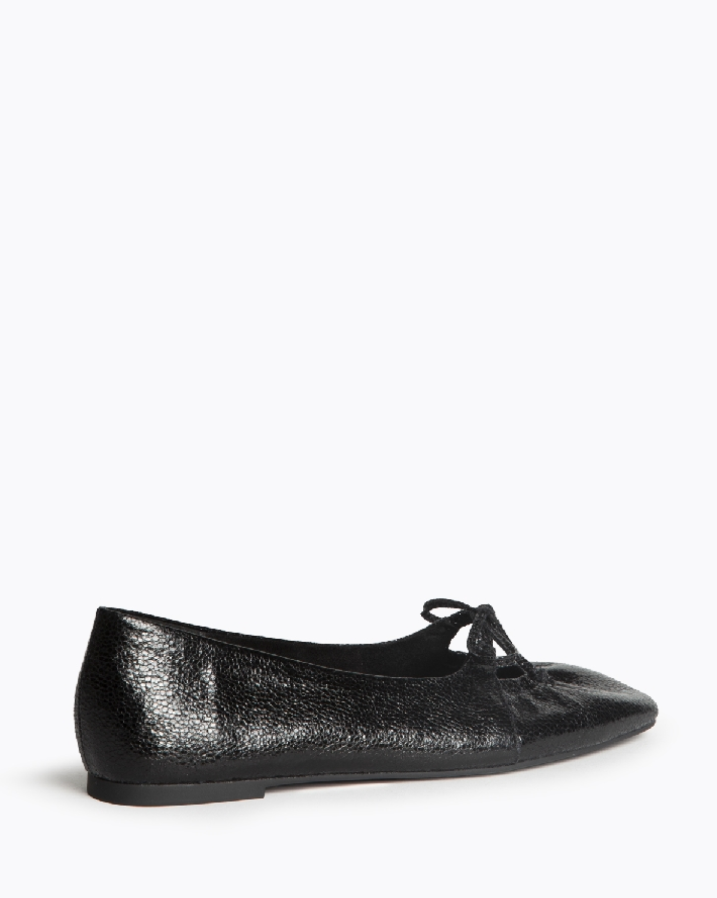 Zwarte ballerina van de rechterzijkant